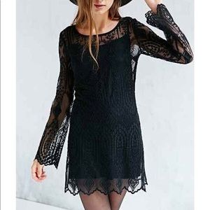 Ecote lace black dress